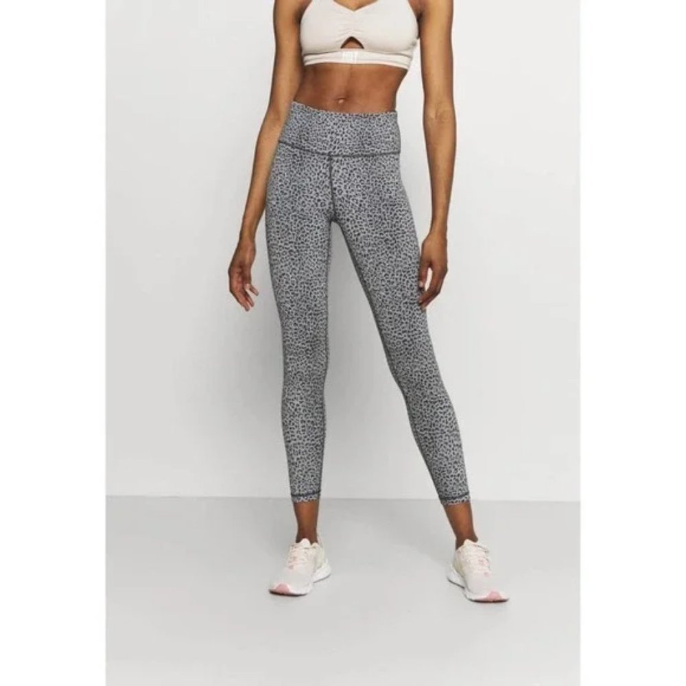 Sweaty Betty Grey Speckled High-Waist Leggings